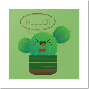 Hello Cactus Posters and Art